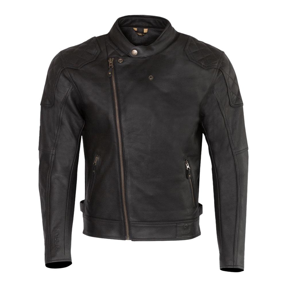 Merlin Chester CafÃ© D3O® Leather Jacket Black