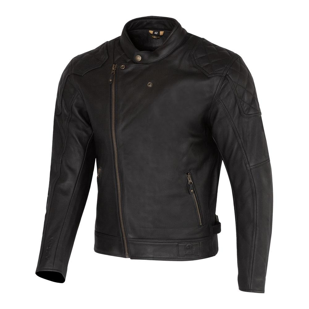 Merlin Chester CafÃ© D3O® Leather Jacket Black
