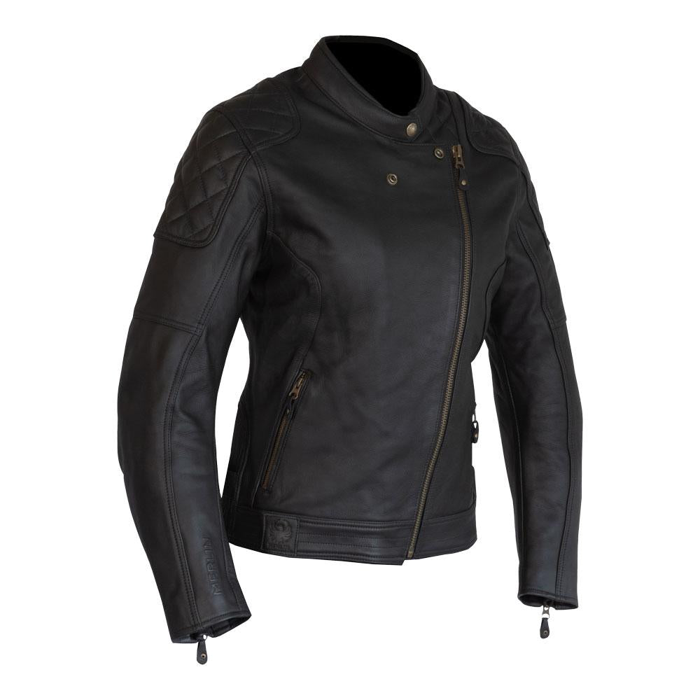 Merlin Bristol CafÃ© D3O® Ladies Leather Jacket Black