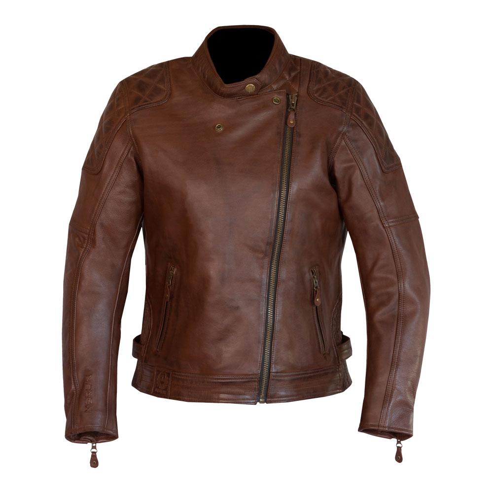 Merlin Bristol CafÃ© D3O® Ladies Leather Jacket Brown