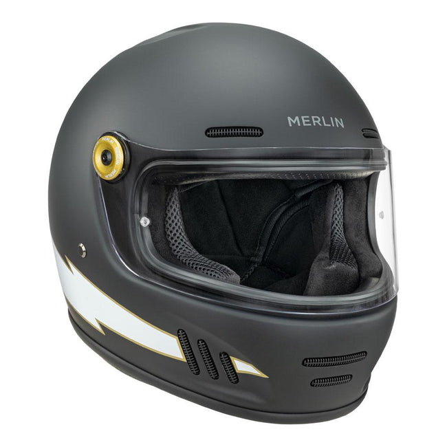 Merlin Revival Flash Helmet Matt Black Main Image