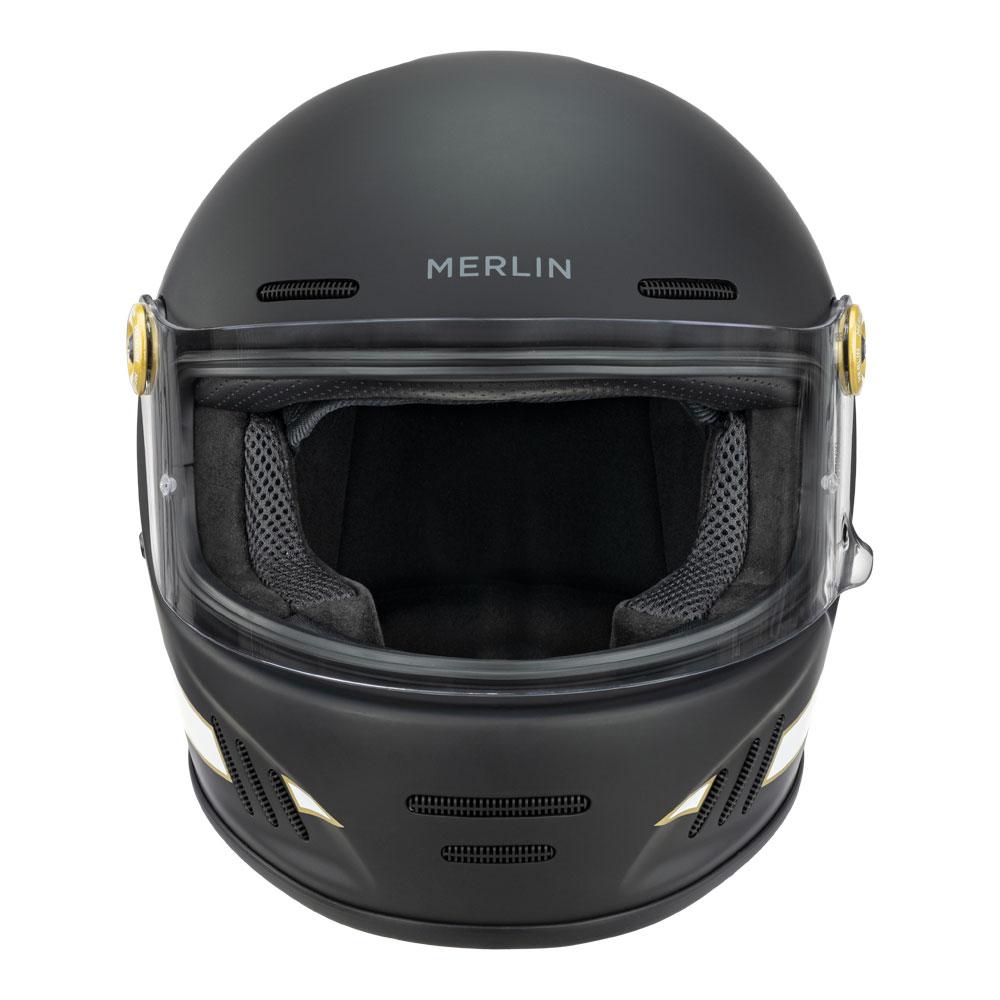 Merlin Revival Flash Helmet Matt Black