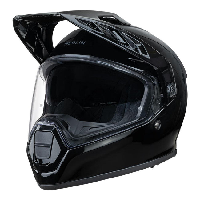 Merlin Torres Helmet Gloss Black Hover Image