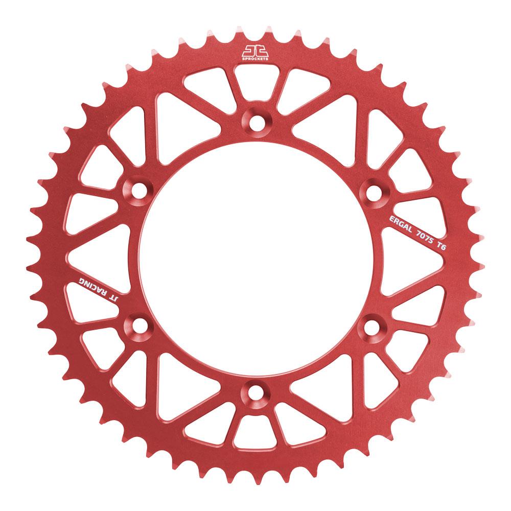JT ALLOY RACELITE SPROCKET - 49T 428P - RED