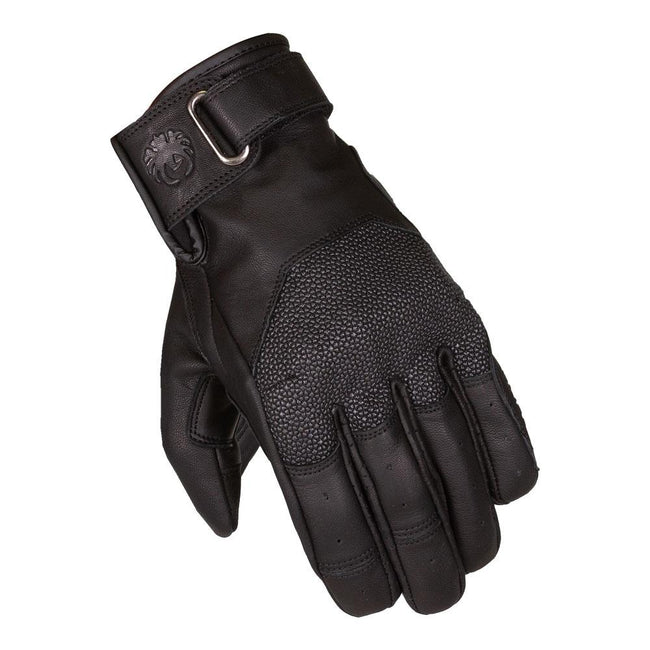 Merlin Valor D3O® Leather Gloves Black Hover Image