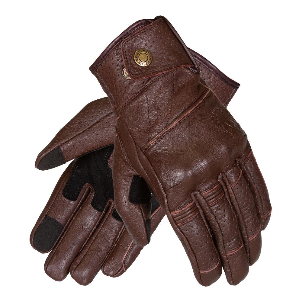 Merlin Legacy D3O® Ladies Leather Gloves Dark Brown