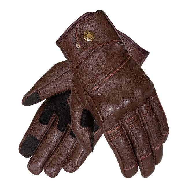 Merlin Legacy D3O® Ladies Leather Gloves Dark Brown Hover Image