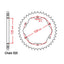 REAR SPROCKET STEEL - BLACK - 42T 525P - 760 or 770 ADAPTOR REQUIRED