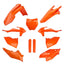 POLISPORT MX KIT SX/SX-F 16-18 ORANGE