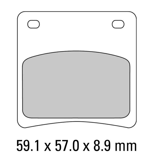 FERODO Disc Pad Set - FDB569 ST Sinter Grip Sintered Compound - Road Hover Image