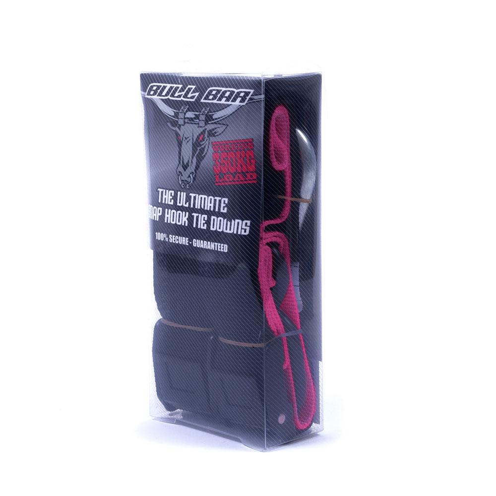 TIE DOWN SET - BULLBAR - PINK