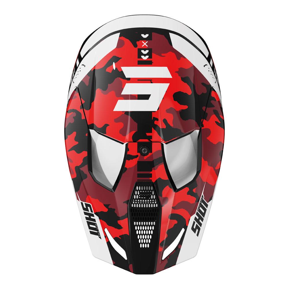 Shot Furious Flash Helmet Red Glossy