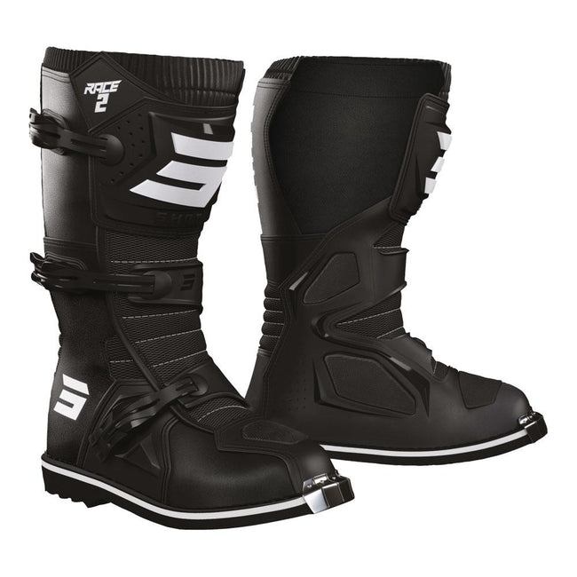 Shot Race 2 Kid Boots Black Hover Image