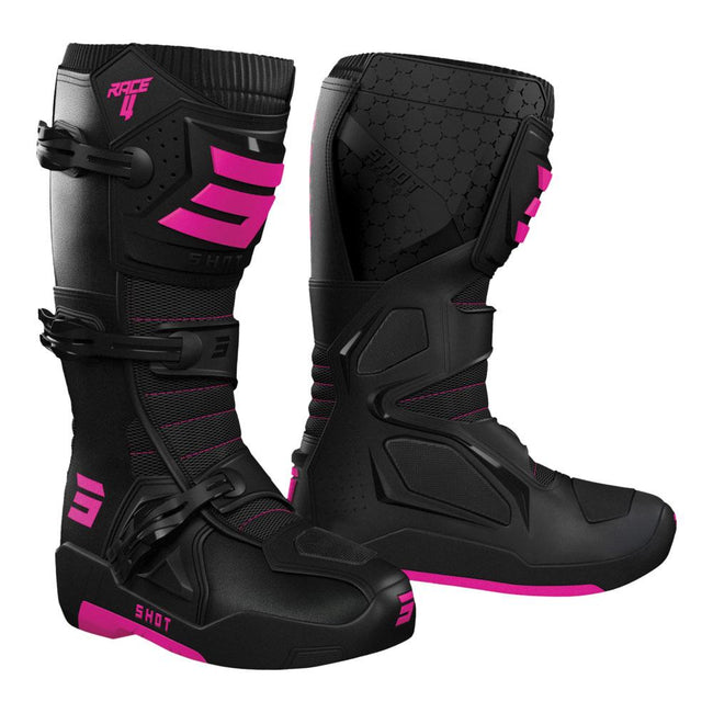Shot Race 4 Boots Black/Pink Hover Image