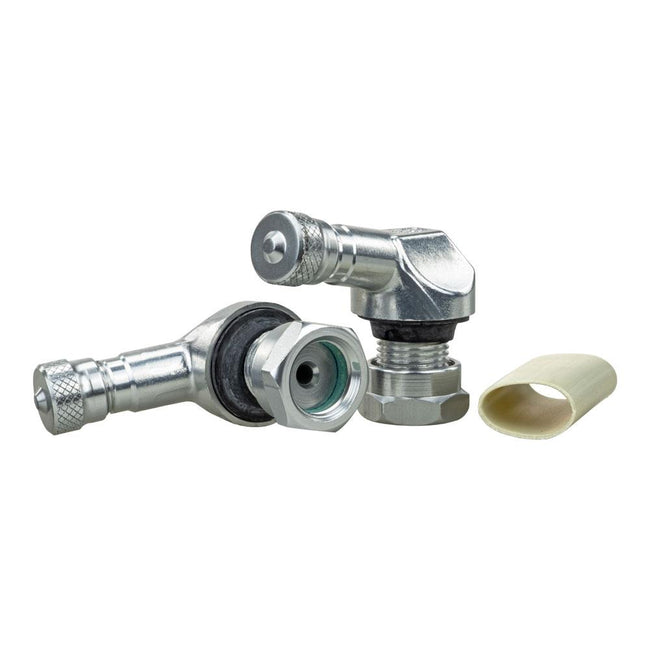 ARIETE MOTORCYCLE TUBELESS ALLOY VALVE STEM 11.3MM HOLE (2PK) (54-119-70S) Hover Image