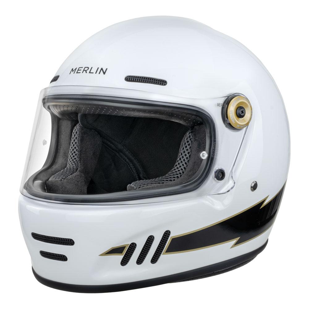 Merlin Revival Flash Helmet Optic White