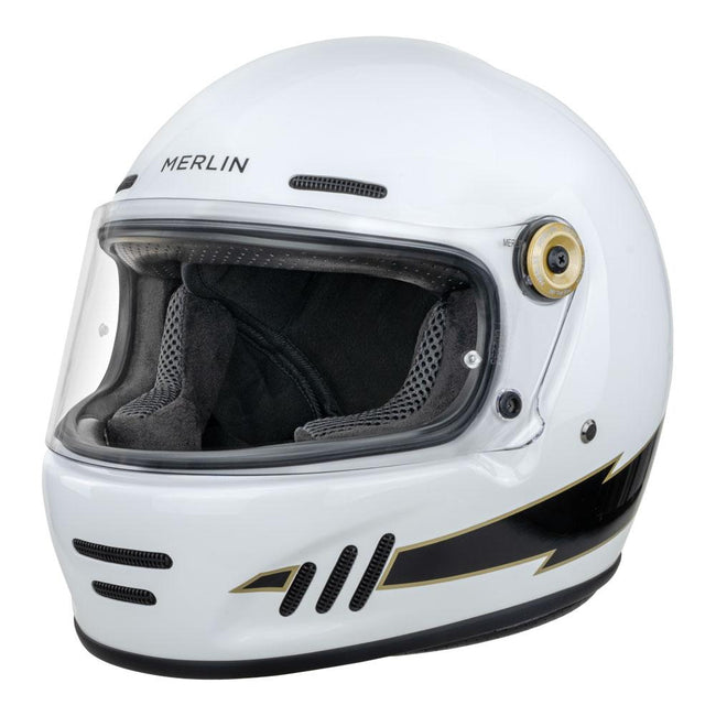Merlin Revival Flash Helmet Optic White Hover Image