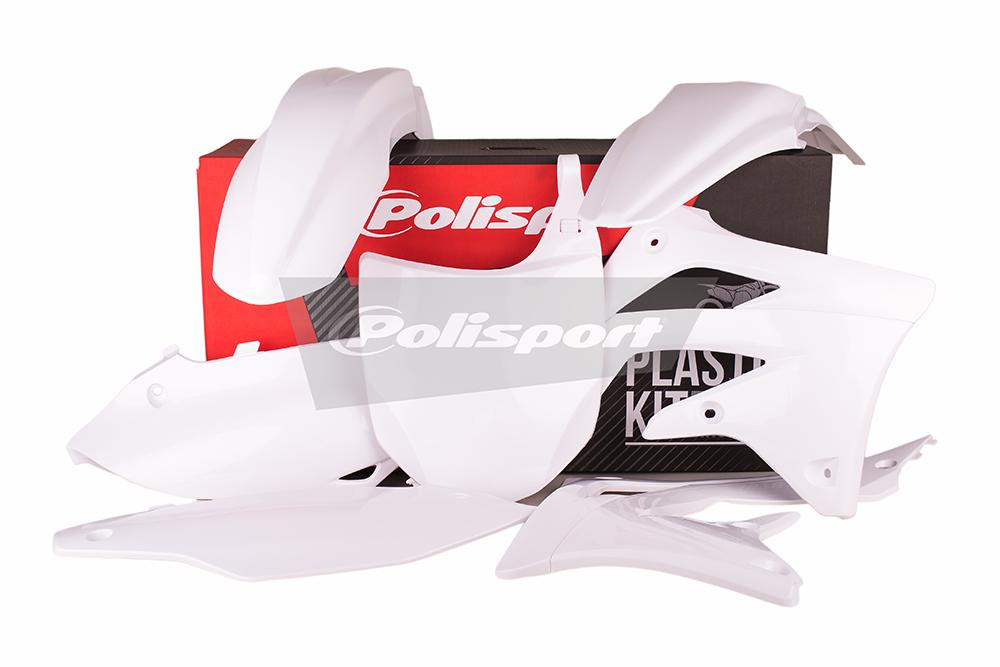 POLISPORT PLASTICS MX KIT KAWASAKI KX450F 12 - WHITE