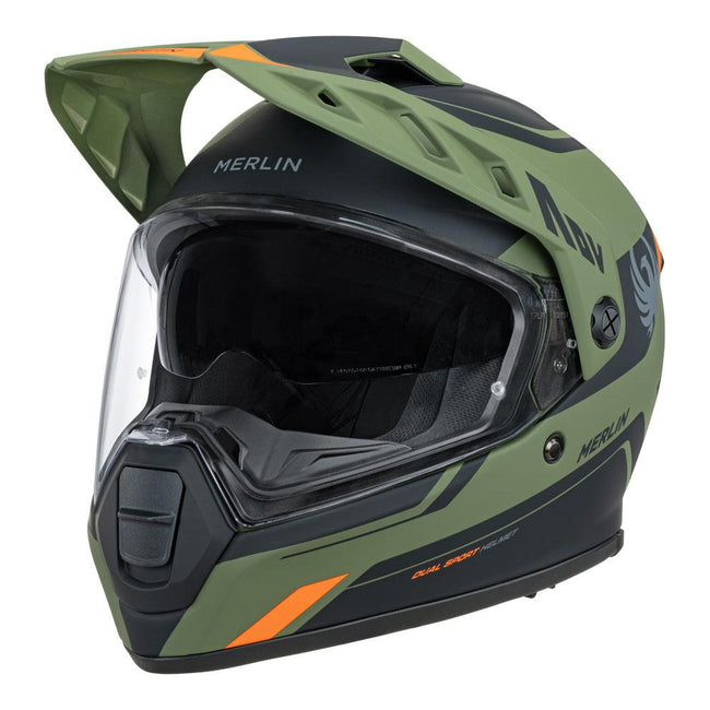 Merlin Torres Block Helmet Matt Green Hover Image