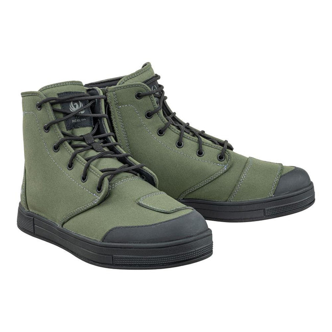 Merlin Knots D3O® Canvas Boots Olive Hover Image