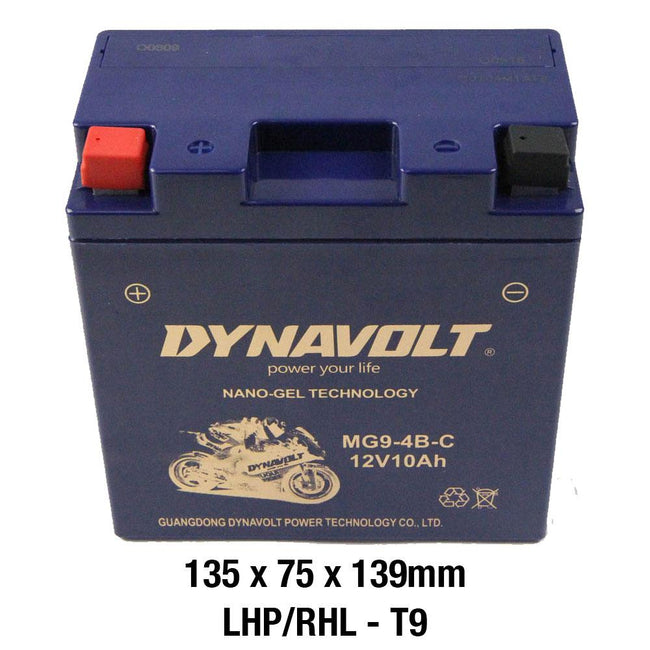DYNAVOLT MG9-4B-C BATTERY 12V AGM Nano Gel 9Ah Main Image