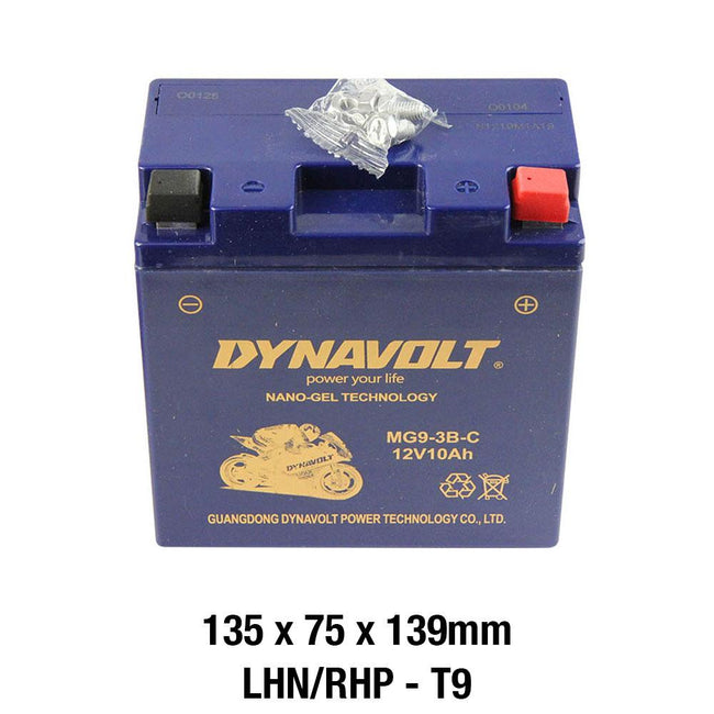 DYNAVOLT MG9L-3B-C BATTERY 12V AGM Nano Gel 9Ah Main Image