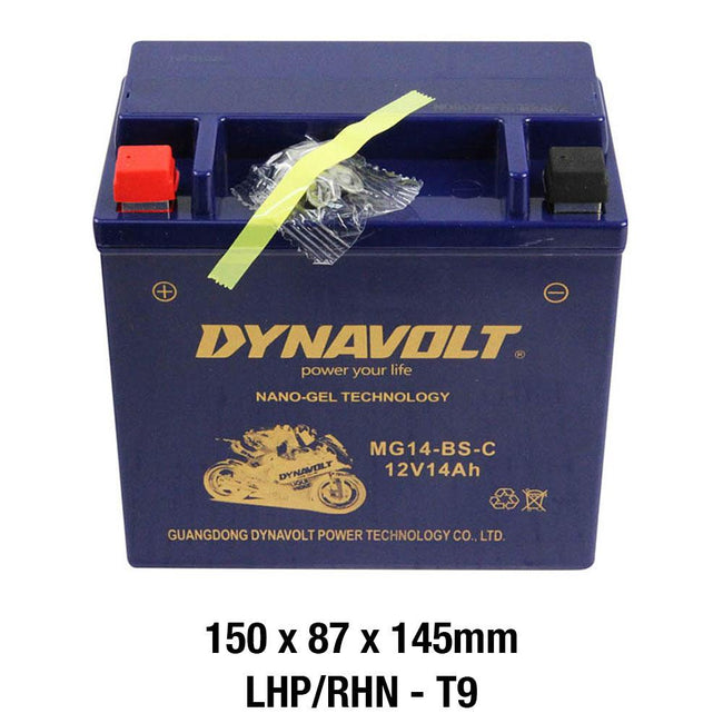 DYNAVOLT MG14-BS-C BATTERY 12V AGM Nano Gel 14Ah Main Image