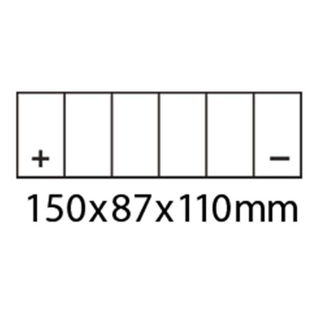 DYNAVOLT MG14ZS-C BATTERY 12V AGM FA Nano Gel 12Ah Main Image