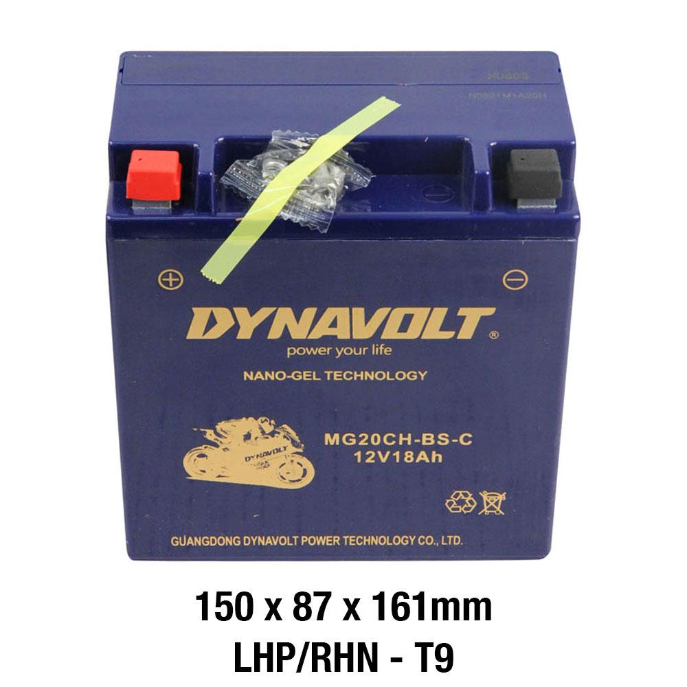 DYNAVOLT MG20CH-BS-C BATTERY 12V AGM FA Nano Gel 18Ah