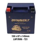 DYNAVOLT GHD14H-BS BATTERY 12V AGM FA Nano Gel 14Ah