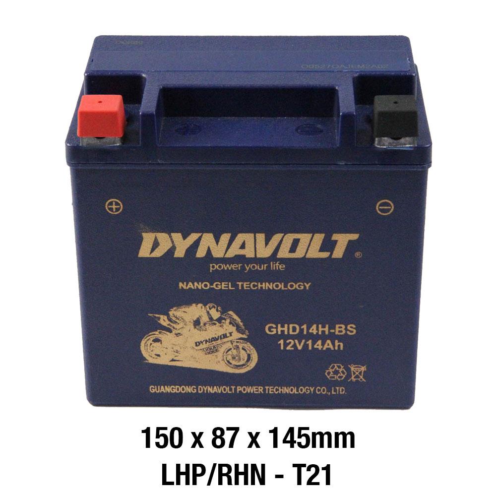 DYNAVOLT GHD14H-BS BATTERY 12V AGM FA Nano Gel 14Ah