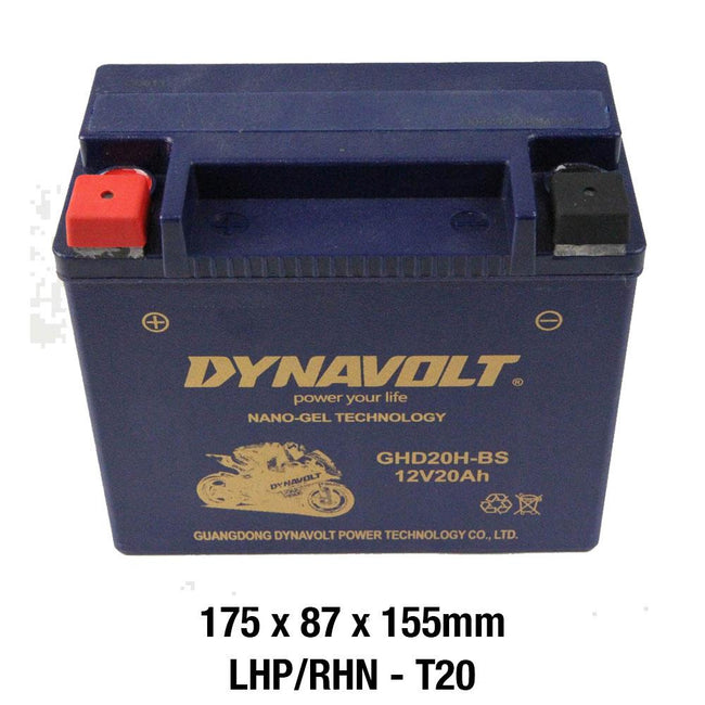 DYNAVOLT GHD20H-BS BATTERY12V AGM FA Nano Gel 20Ah Main Image