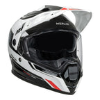 Merlin Torres Block Helmet White/Red