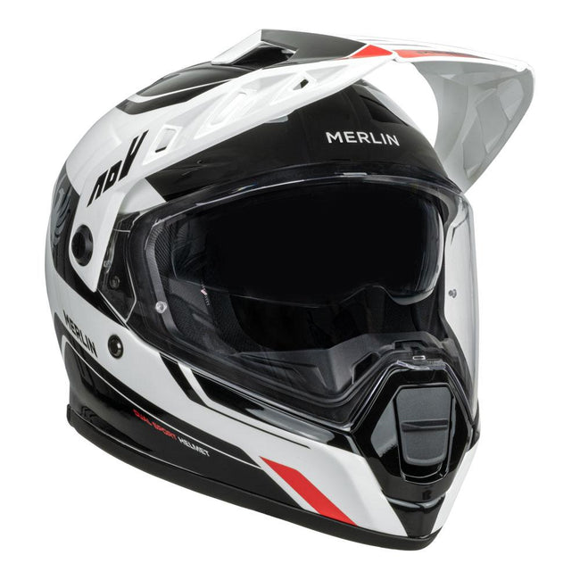 Merlin Torres Block Helmet White/Red Main Image