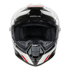 Merlin Torres Block Helmet White/Red