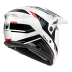 Merlin Torres Block Helmet White/Red