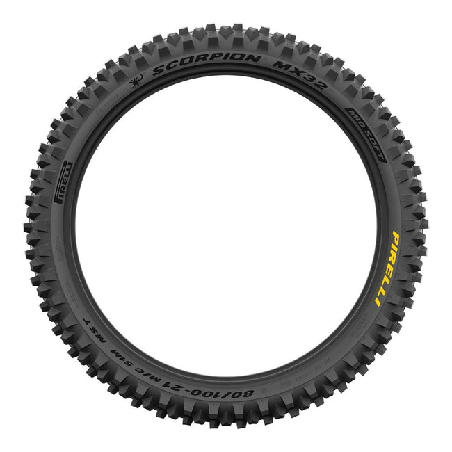 PIRELLI SCORPION MX32 MID SOFT 2025 FRONT 80/100-21M/C 51M MST Main Image