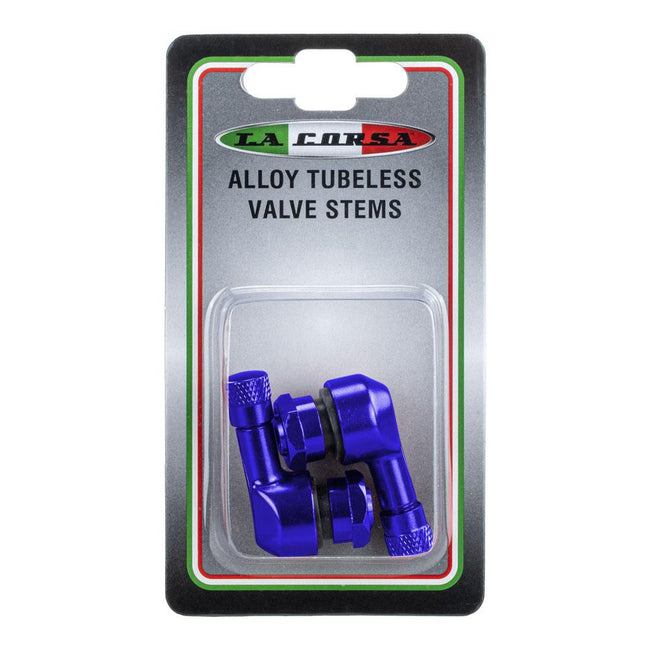LA CORSA TUBELESS VALVE STEM - BLUE - 11.3MM (PAIR) Main Image