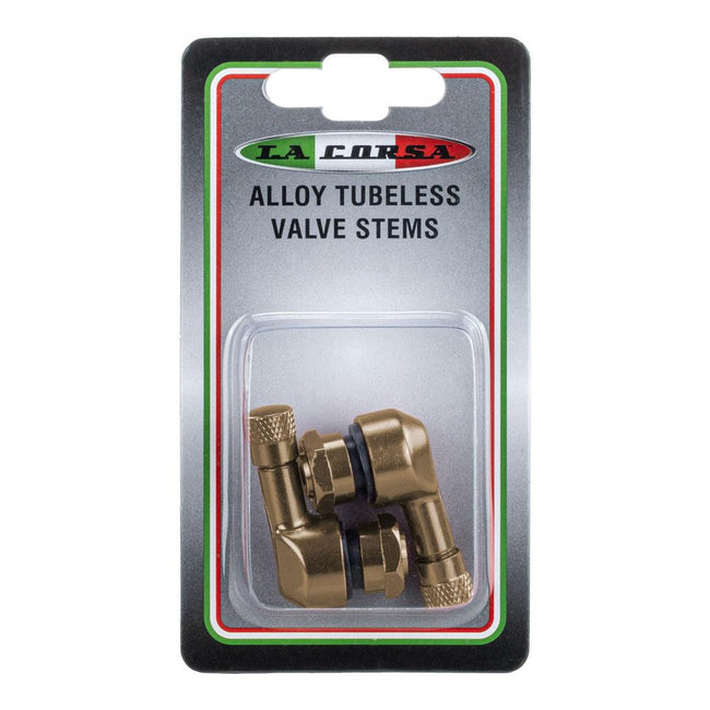 LA CORSA TUBELESS VALVE STEM - TITANIUM - 11.3MM (PAIR) Main Image