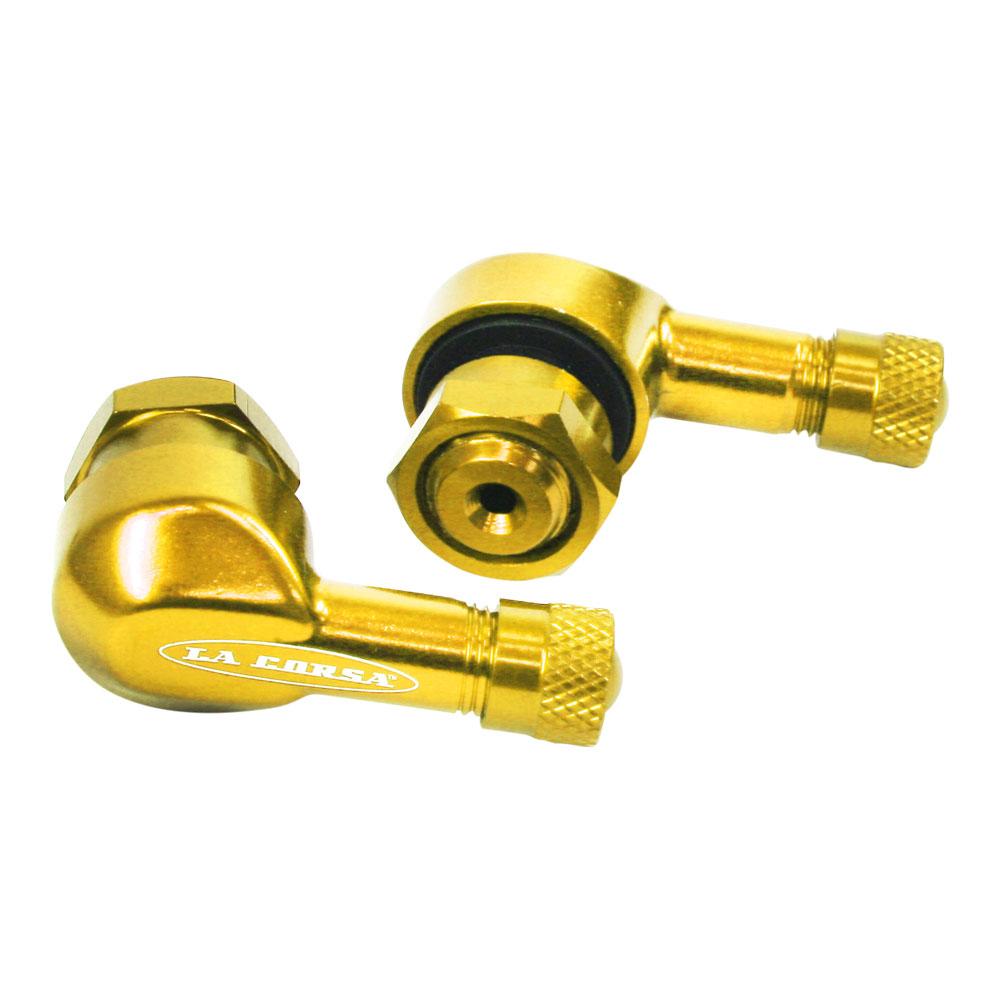 LA CORSA TUBESLESS VALVE STEM - GOLD - 8.3MM (PAIR)