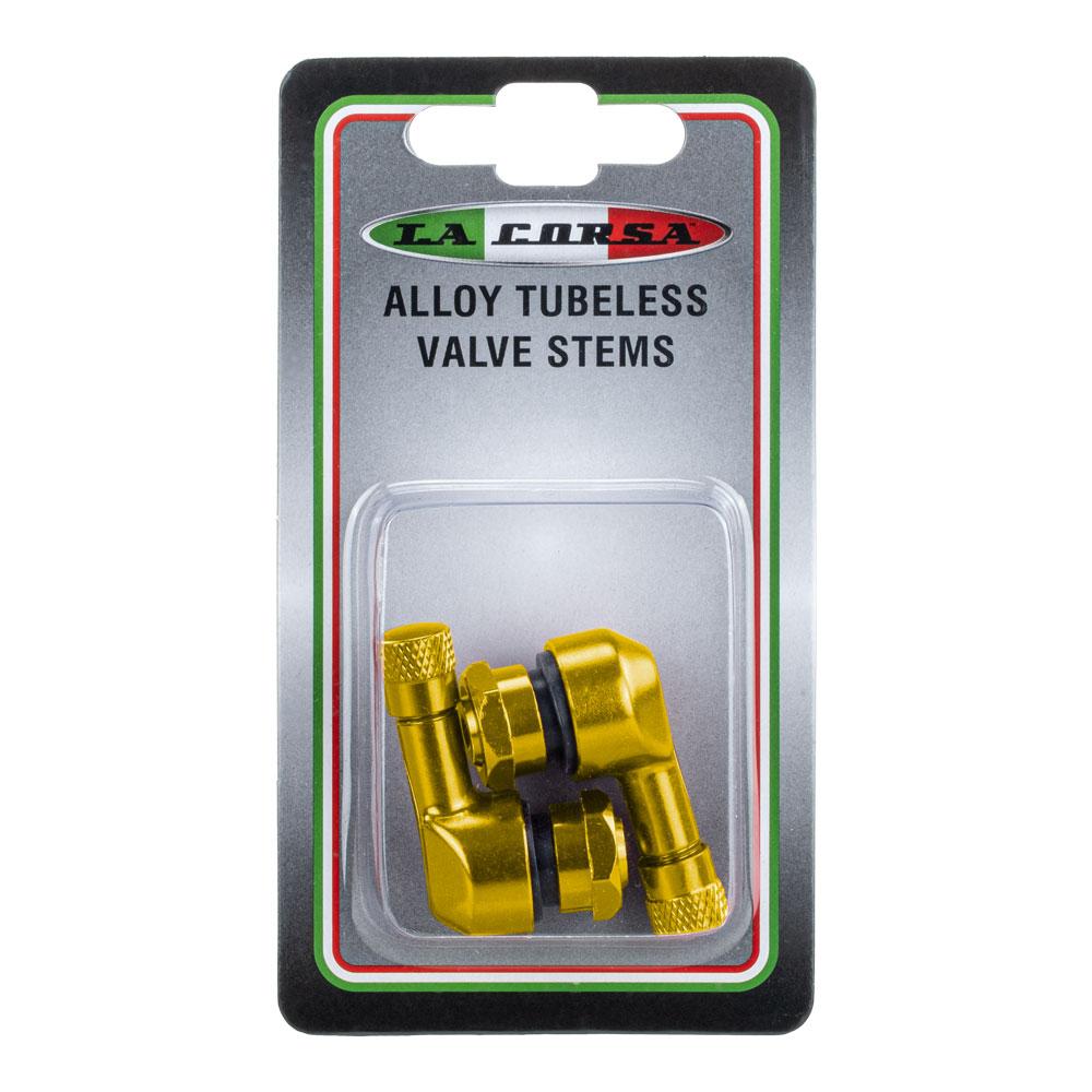 LA CORSA TUBESLESS VALVE STEM - GOLD - 8.3MM (PAIR)
