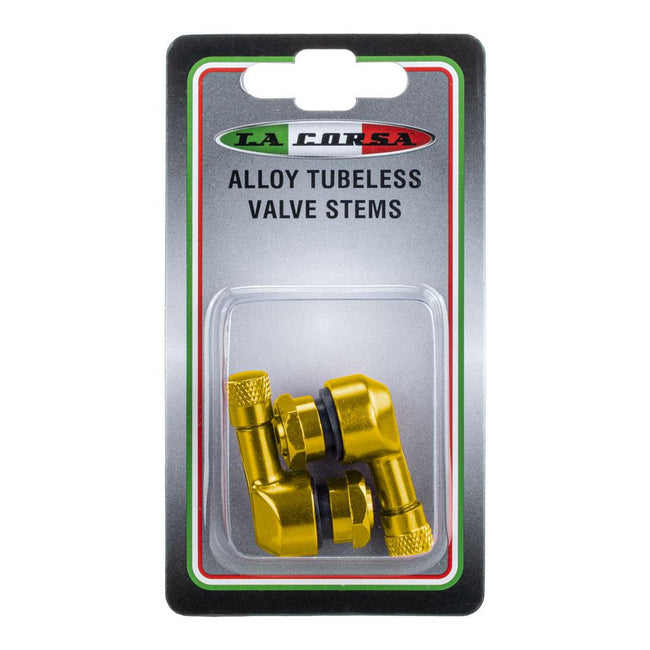 LA CORSA TUBESLESS VALVE STEM - GOLD - 8.3MM (PAIR) Main Image