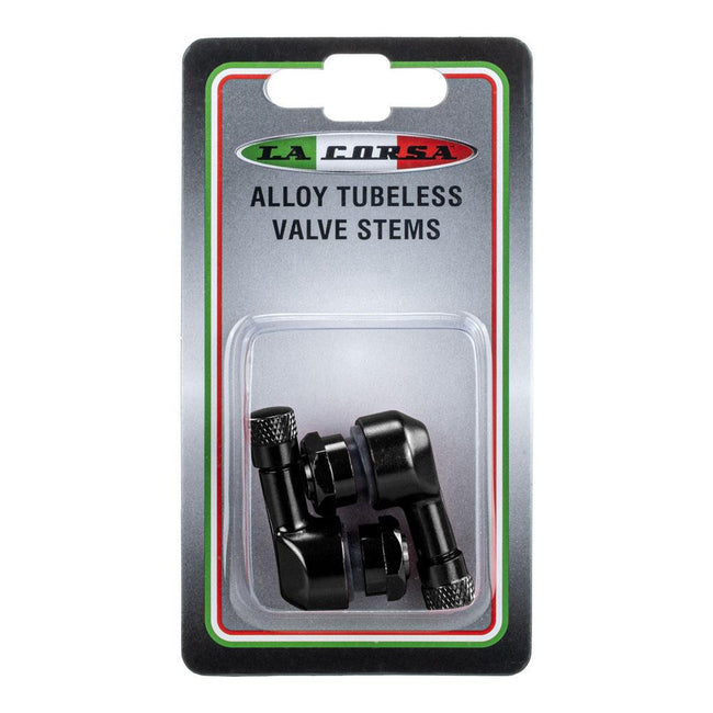 LA CORSA TUBELESS VALVE STEM - BLACK - 8.3MM (PAIR) Main Image