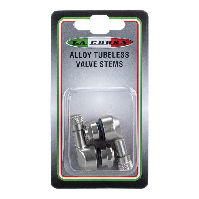 LA CORSA TUBELESS VALVE STEM - SILVER - 8.3MM (PAIR) Main Image