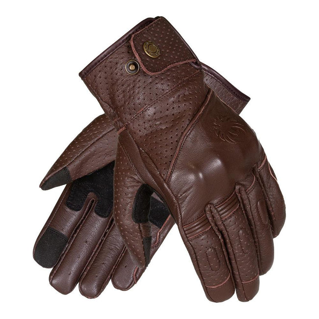 Merlin Legacy D3O® Leather Gloves Dark Brown Hover Image