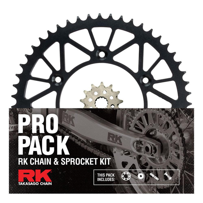 PRO PACK - RK CHAIN & SPROCKET KIT GOLD+BLACK 13/49 CRF250R 18-21 Hover Image