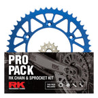 PRO PACK - RK CHAIN & SPROCKET KIT GOLD+BLUE 13/51 YZ250F 01-25