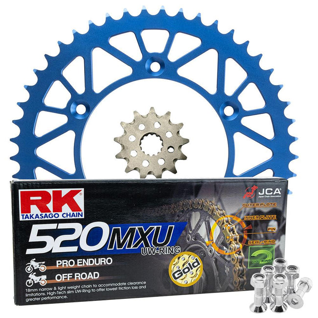 PRO PACK - RK CHAIN & SPROCKET KIT GOLD+BLUE 13/51 YZ250F 01-25 Main Image