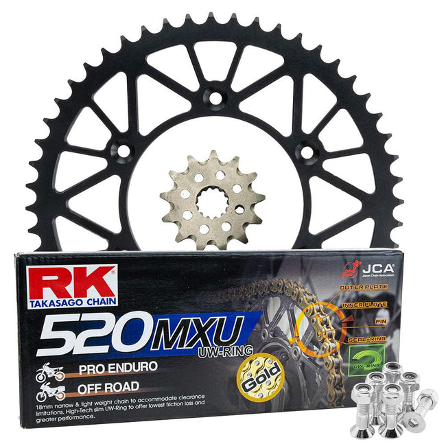 PRO PACK - RK CHAIN & SPROCKET KIT GOLD+BLACK 13/49 YZ450F 03-25 Main Image