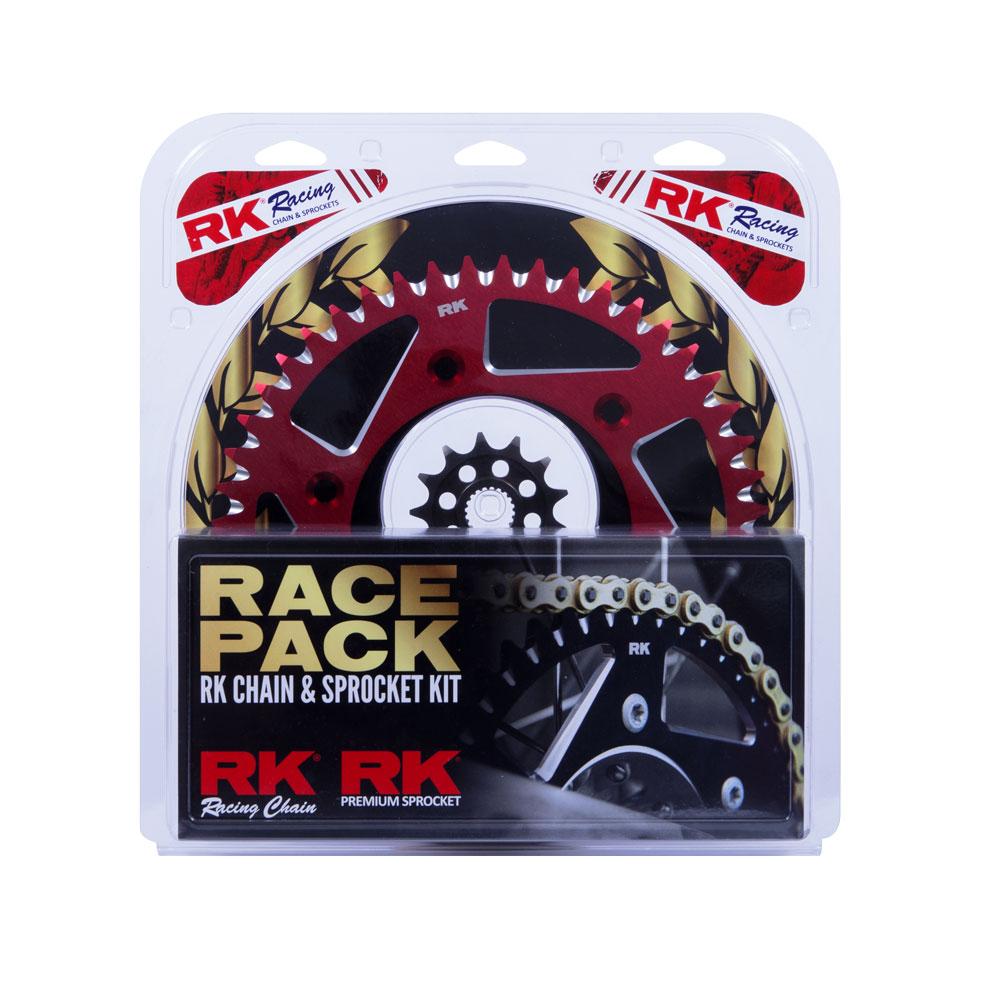PRO PACK - RK CHAIN & SPROCKET KIT GOLD+RED 13/49 CRF450R 02-25 / CRF250R 22-25